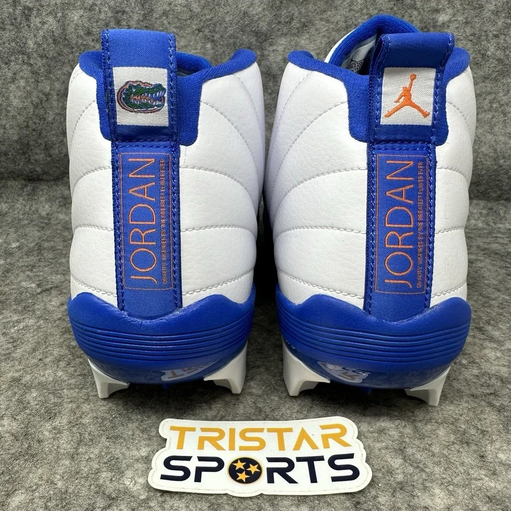 Florida Gators Football Cleats Mens Sz 13.5 Jordan 12 Savage 3 PE Mid FJ6220-147